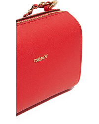 rote Ledertaschen von DKNY