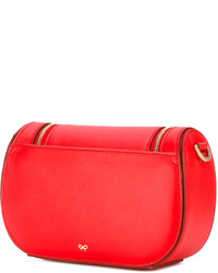 rote Ledertaschen von Anya Hindmarch