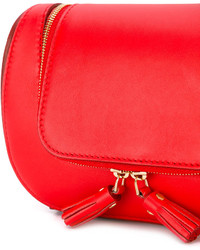 rote Ledertaschen von Anya Hindmarch