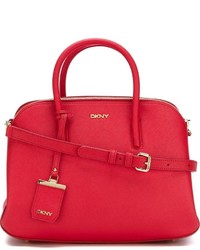 rote Ledertaschen von DKNY