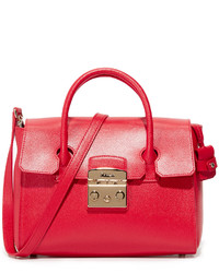 rote Ledertaschen von Furla