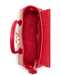 rote Ledertaschen von Furla