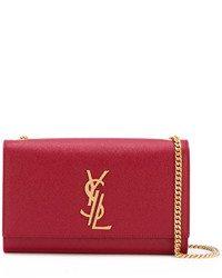 rote Ledertaschen von Saint Laurent