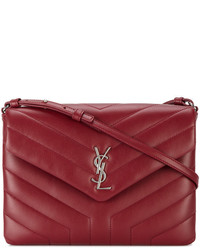 rote Ledertaschen von Saint Laurent