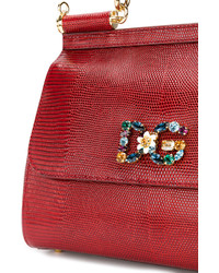 rote Ledertaschen von Dolce & Gabbana