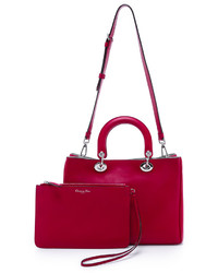 rote Ledertaschen von Christian Dior