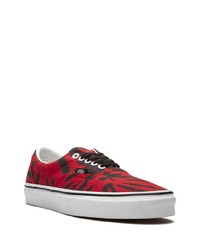 rote Mit Batikmuster Segeltuch niedrige Sneakers von Vans