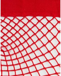 rote Netzsocken von Asos