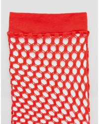 rote Netzsocken von Asos