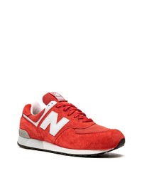 rote niedrige Sneakers von New Balance