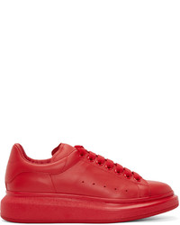 rote niedrige Sneakers von Alexander McQueen