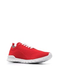 rote niedrige Sneakers von Kiton