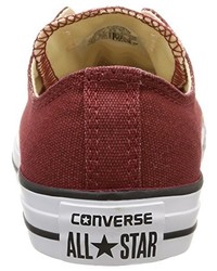 rote niedrige Sneakers von Converse