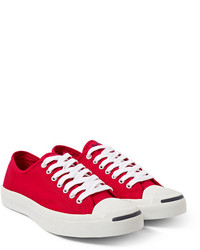 rote niedrige Sneakers von Converse