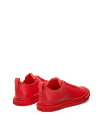 rote niedrige Sneakers von Giuseppe Zanotti