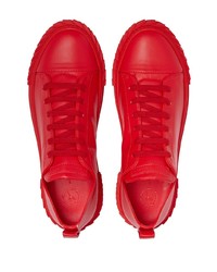 rote niedrige Sneakers von Giuseppe Zanotti