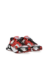 rote niedrige Sneakers von Dolce & Gabbana