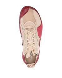 rote niedrige Sneakers von Lanvin