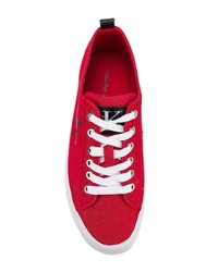 rote niedrige Sneakers von Calvin Klein Jeans