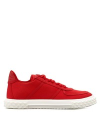 rote niedrige Sneakers von Giuseppe Zanotti