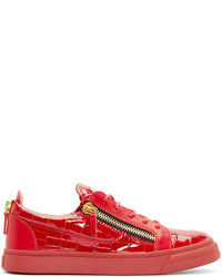 rote niedrige Sneakers von Giuseppe Zanotti