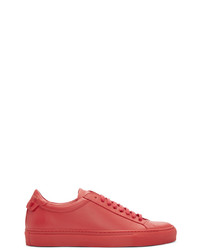 rote niedrige Sneakers von Givenchy