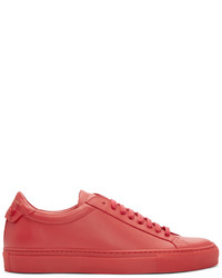rote niedrige Sneakers von Givenchy
