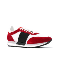 rote niedrige Sneakers von Moncler