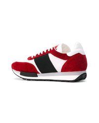 rote niedrige Sneakers von Moncler