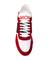 rote niedrige Sneakers von Moncler