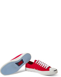 rote niedrige Sneakers von Converse