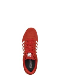 rote niedrige Sneakers von K-Swiss