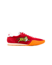 rote niedrige Sneakers von Kenzo
