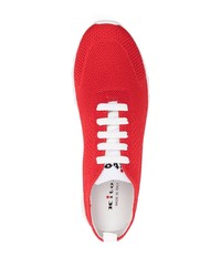 rote niedrige Sneakers von Kiton