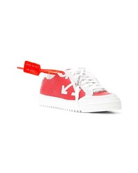 rote niedrige Sneakers von Off-White