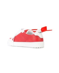 rote niedrige Sneakers von Off-White