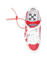 rote niedrige Sneakers von Off-White