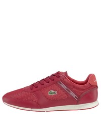 rote niedrige Sneakers von Lacoste