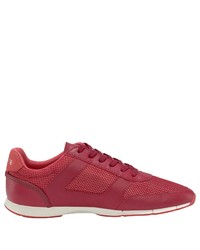 rote niedrige Sneakers von Lacoste