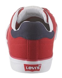 rote niedrige Sneakers von Levi's