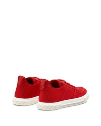 rote niedrige Sneakers von Giuseppe Zanotti