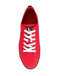 rote niedrige Sneakers von Calvin Klein Jeans