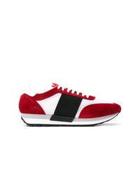 rote niedrige Sneakers von Moncler
