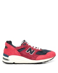 rote niedrige Sneakers von New Balance