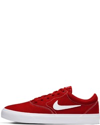 rote niedrige Sneakers von Nike SB