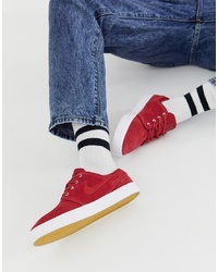 rote niedrige Sneakers von Nike SB