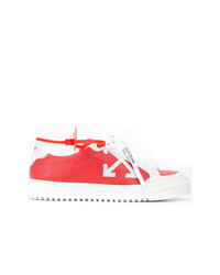 rote niedrige Sneakers von Off-White
