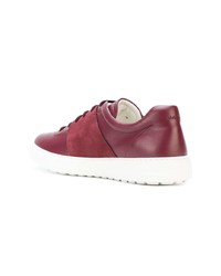 rote niedrige Sneakers von Salvatore Ferragamo