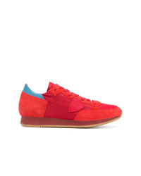 rote niedrige Sneakers von Philippe Model