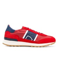 rote niedrige Sneakers von Philippe Model Paris